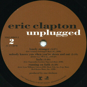 Vinyl Record Eric Clapton - Unplugged (LP) - 3