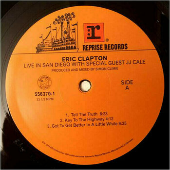 Vinyl Record Eric Clapton - Live In San Diego (With Special Guest Jj Cale) (3 LP) - 8
