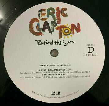 LP Eric Clapton - Behind The Sun (LP) - 8