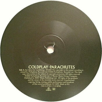 Vinyl Record Coldplay - Parachutes (LP) - 5