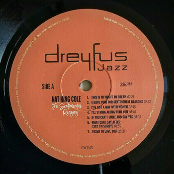 Disque vinyle Nat King Cole - For Sentimental Reasons (LP) - 3