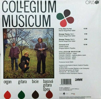 Vinyl Record Collegium Musicum - Collegium Musicum (LP) - 2