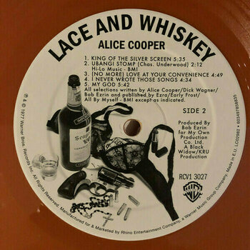 Vinyl Record Alice Cooper - Lace And Whiskey (Brown Coloured) (LP) - 6