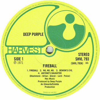 Vinyl Record Deep Purple - Fireball (LP) - 6