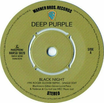Disco de vinilo Deep Purple - RSD - Black Night/Speed King (7' Blue Opaque Vinyl In Picture Bag) (LP) - 3