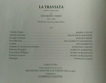 LP deska Callas/Albanese/Santini/Turin - Verdi: La Traviata (1953 - Studio Recording) (3 LP) - 5