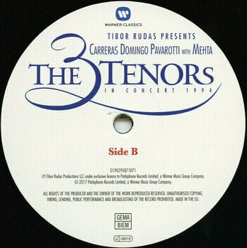 Disque vinyle Carreras/Domingo/Pavarotti - Three Tenors Concert 1994 (LP) - 3