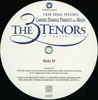 Грамофонна плоча Carreras/Domingo/Pavarotti - Three Tenors Concert 1994 (LP) - 5