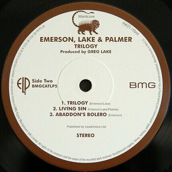 Vinyl Record Emerson, Lake & Palmer - Trilogy (LP) - 3