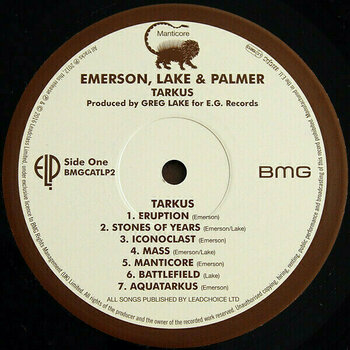 Vinyl Record Emerson, Lake & Palmer - Tarkus (LP) - 3