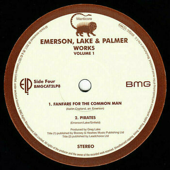 Vinyl Record Emerson, Lake & Palmer - Works Volume 1 (LP) - 5