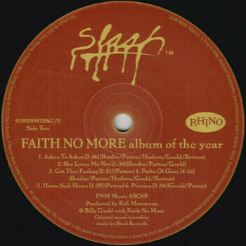 Vinyl Record Faith No More - Album Of The Year (LP) - 9