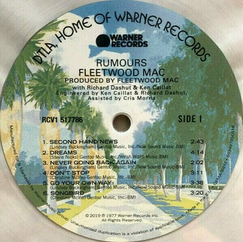 Vinylskiva Fleetwood Mac - Rumours (Clear Vinyl Album) (LP) - 3