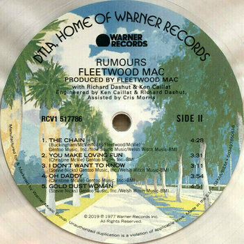 Грамофонна плоча Fleetwood Mac - Rumours (Clear Vinyl Album) (LP) - 4