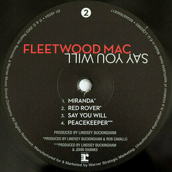 Vinyl Record Fleetwood Mac - Say You Will (LP) - 5