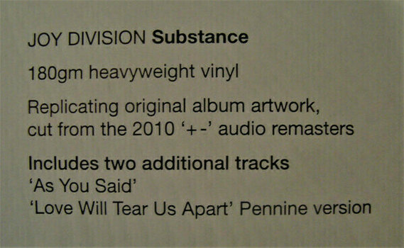 LP Joy Division - Substance (LP) - 12