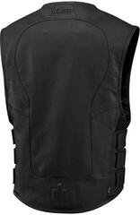 Motorradweste ICON Regulator D3O Stripped Leather Black 2XL-3XL Motorradweste - 1