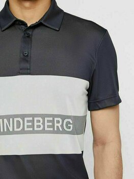 Риза за поло J.Lindeberg Theo Slim Fit Tx Jaquard JL Navy M - 7