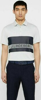 Риза за поло J.Lindeberg Theo Slim Fit Tx Jaquard Stone Grey 2XL - 3