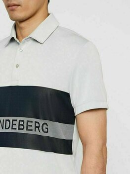 Polo-Shirt J.Lindeberg Theo Slim Fit Tx Jaquard Stone Grey 2XL - 7
