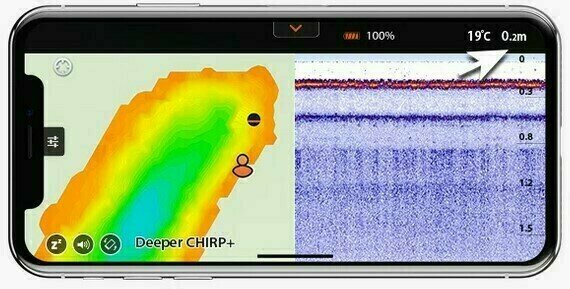 GPS-sonar Deeper Fishfinder Chirp+ Winter Bundle - 22