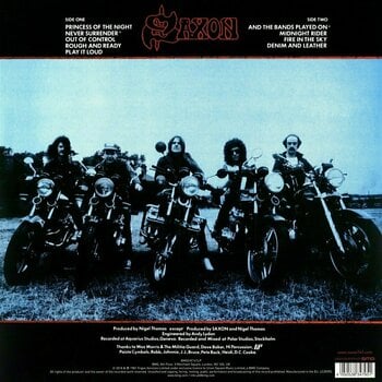 Vinyl Record Saxon - Denim And Leather (LP) - 2