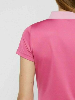 Polo Shirt J.Lindeberg Corinna Tx Jaquard Womens Polo Shirt Pop Pink M - 8
