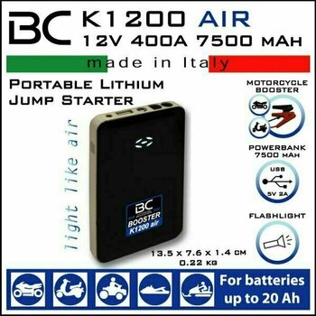 Laddare för motorcykel BC Battery Booster K1200 Air Jump Starter - 4