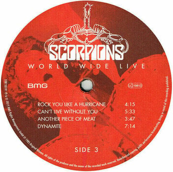 Disque vinyle Scorpions - World Wide Live (2 LP + CD) - 4