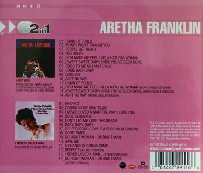 Vinylskiva Aretha Franklin - Lady Soul / I Never Loved A Woman (LP) - 2
