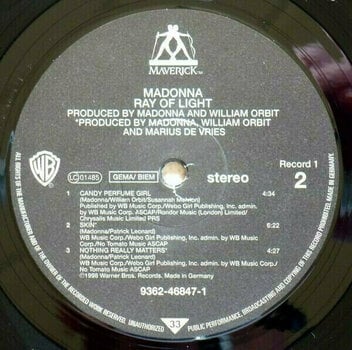 Vinyl Record Madonna - Ray Of Light (LP) - 9