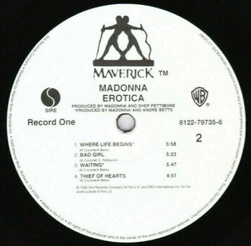 LP Madonna - Erotica (LP) - 7