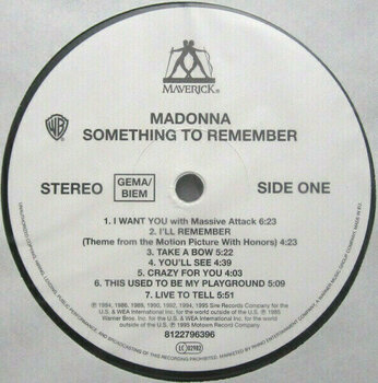 Disque vinyle Madonna - Something To Remember (LP) - 3