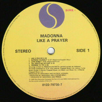Schallplatte Madonna - Like A Prayer (LP) - 3