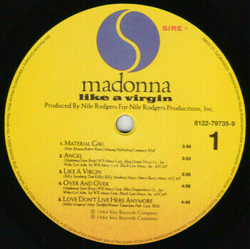Vinyl Record Madonna - Like A Virgin (LP) - 5