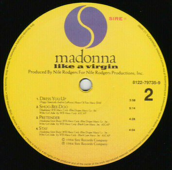 Vinylskiva Madonna - Like A Virgin (LP) - 6