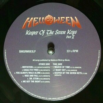Disco de vinilo Helloween - Keeper Of The Seven Keys, Pt. II (LP) - 3