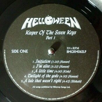 Vinyl Record Helloween - Keeper Of The Seven Keys, Pt. I (LP) - 2