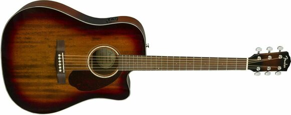 elektroakustisk guitar Fender CD-140SCE Dreadnought All-Mahogany Shaded Edge Burst - 3