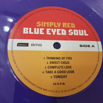 Vinyl Record Simply Red - Blue Eyed Soul (Purple Coloured) (LP) - 7