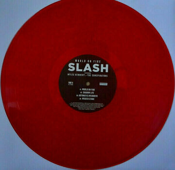 Vinyylilevy Slash - World On Fire  (Red Vinyl) (Limiited Edition) (LP) - 8