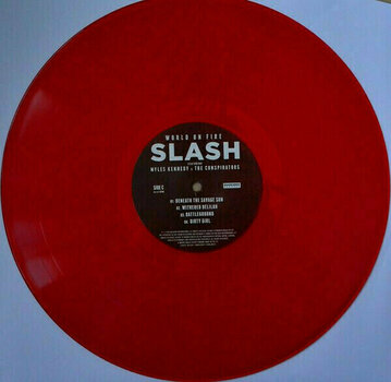 Disco in vinile Slash - World On Fire  (Red Vinyl) (Limiited Edition) (LP) - 10