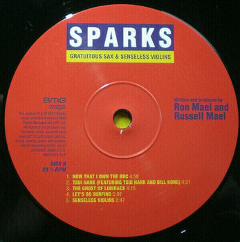 Vinyl Record Sparks - Gratuitous Sax & Senseless Violins (LP) - 6