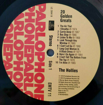Vinyl Record The Hollies - 20 Golden Greats (LP) - 3