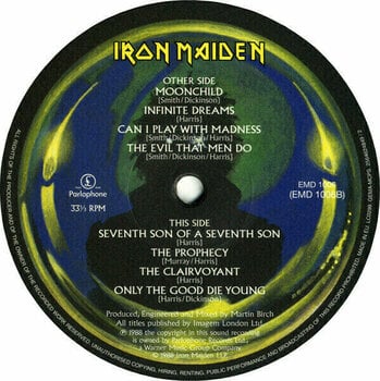 Vinyl Record Iron Maiden - Seventh Son Of A Seventh Son (Limited Edition) (LP) - 3
