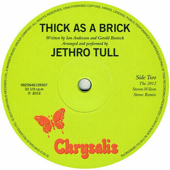 Vinyl Record Jethro Tull - Thick As A Brick (LP) - 3