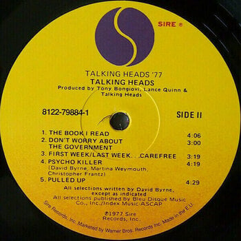 Vinylplade Talking Heads - 77 (LP) - 3