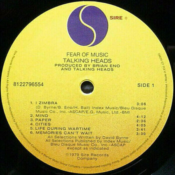 Disque vinyle Talking Heads - Fear Of Music (LP) - 3