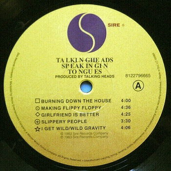 Vinyl Record Talking Heads - Speaking In Tongues (LP) - 5