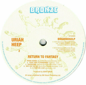 Vinyl Record Uriah Heep - Return To Fantasy (LP) - 6